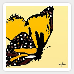 Welcome Autumn Butterfly Sticker